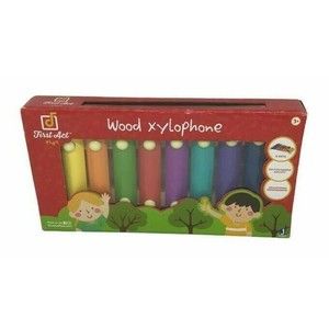 First Act Play Wood Xylophone Toy Musical Music Mallets Eight Colorful Keys NEW